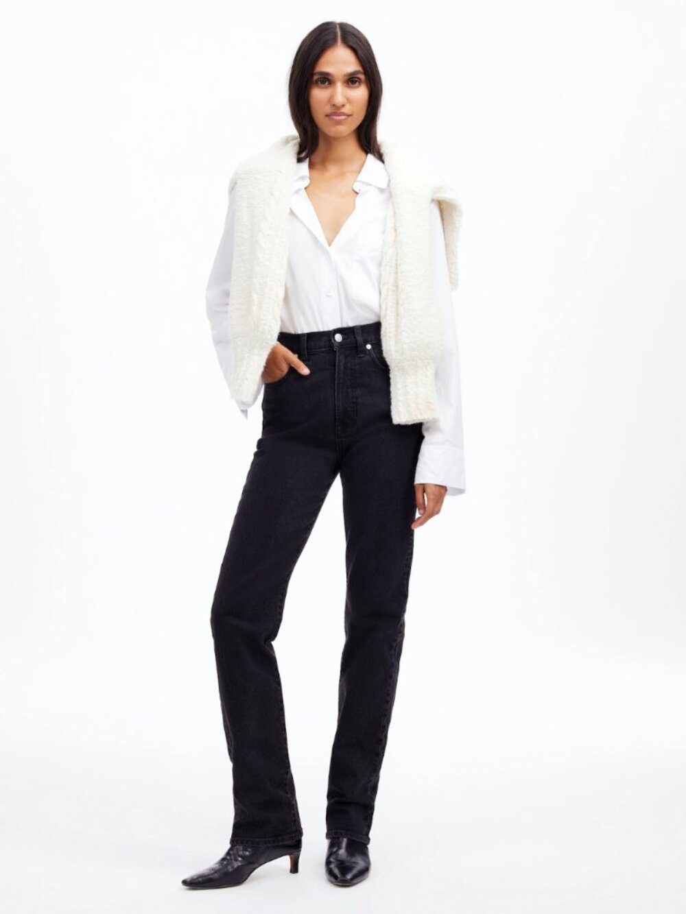 Madewell The '90s Straight Jean in Belmere Wash
